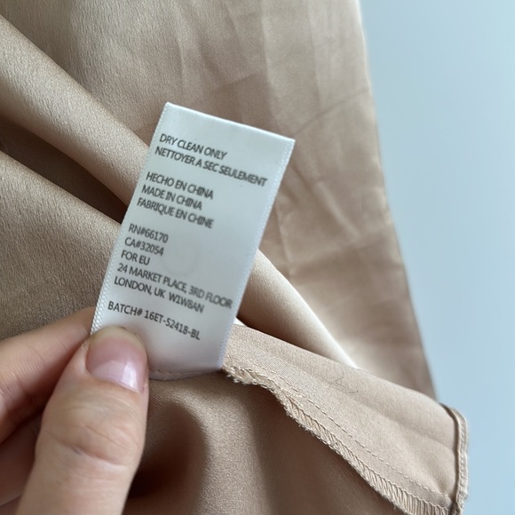 Champagne ruffle tank with criss-cross back from Anthro - Picture 4 of 5